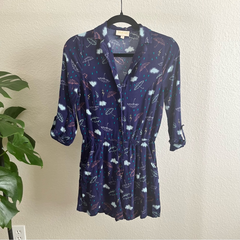 ModCloth Small Blue Romper - Picture 2 of 4